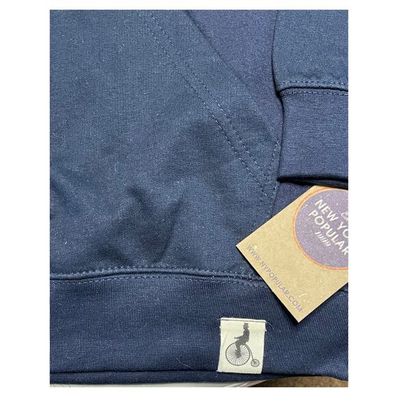 The Bowery Pullover Hoodie Sweatshirt in Navy size Small - Picture 7 of 7